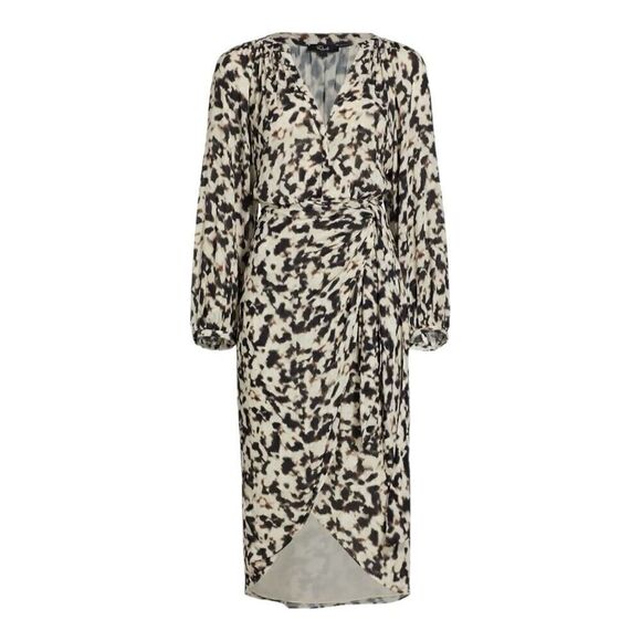 Rails Tyra Cheetah Print Tie-waist Midi Dress Size Small - Picture 6 of 10